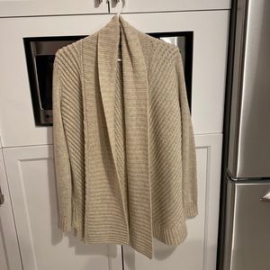 VINCE wool/yak open sweater.